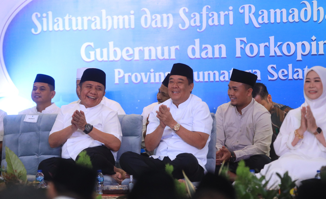 Gubernur Sumsel HD dan Wagub Cik Ujang Safari Ramadhan di Kabupaten OKI, Ini yang Disampaikan