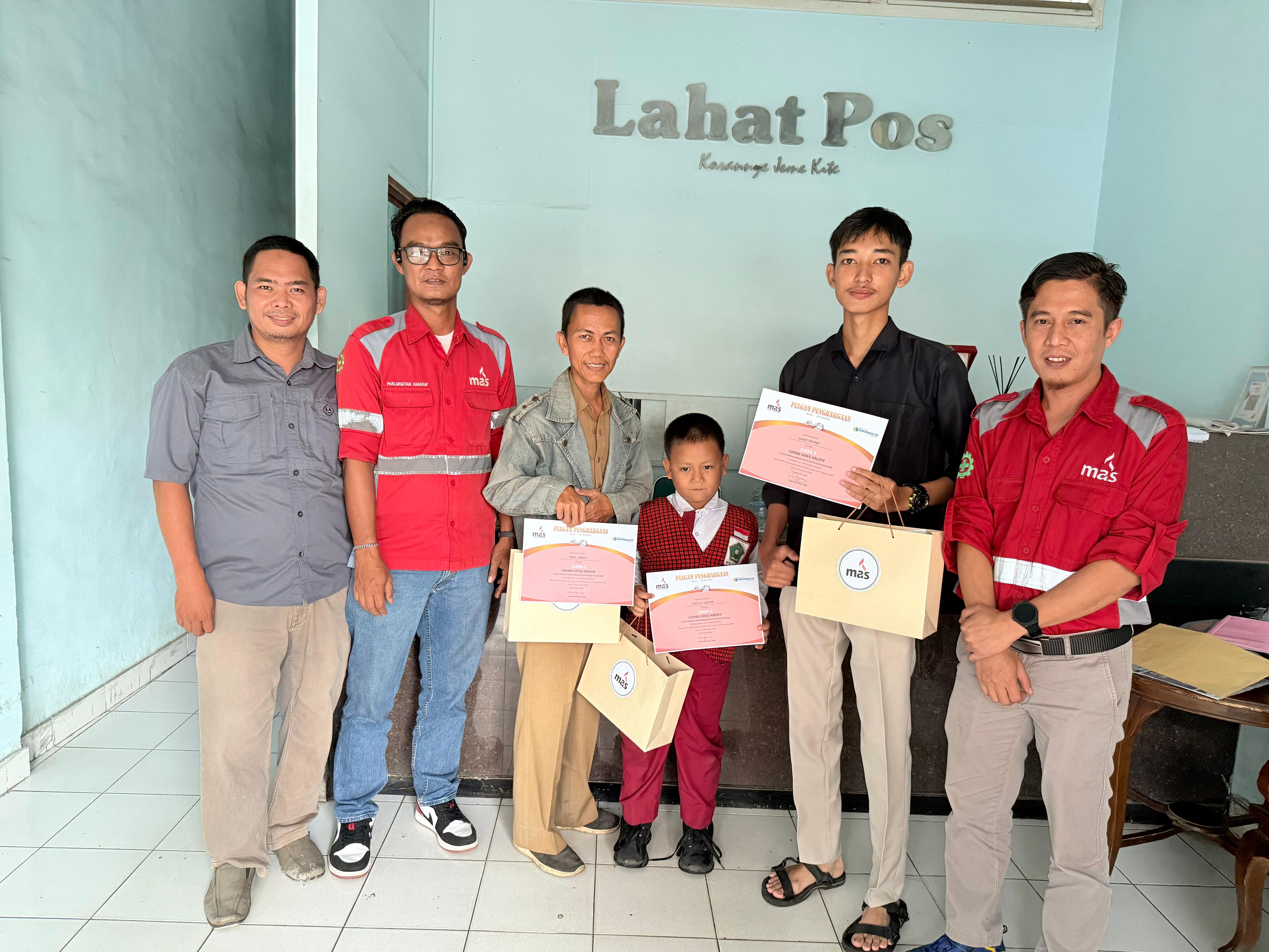 Lahat Pos Bagikan Hadiah Lomba Video Kreatif HUT RI ke 80 Tahun
