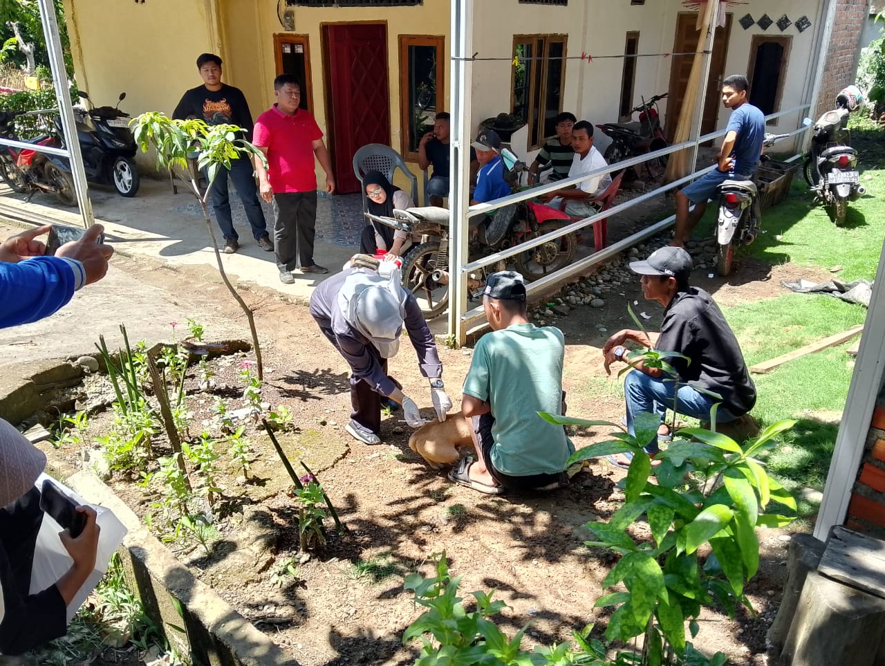 Door to Door, Tim Dokter Hewan Kabupaten Lahat Suntik Vaksin Anjing dan Kucing di Tanjung Payang