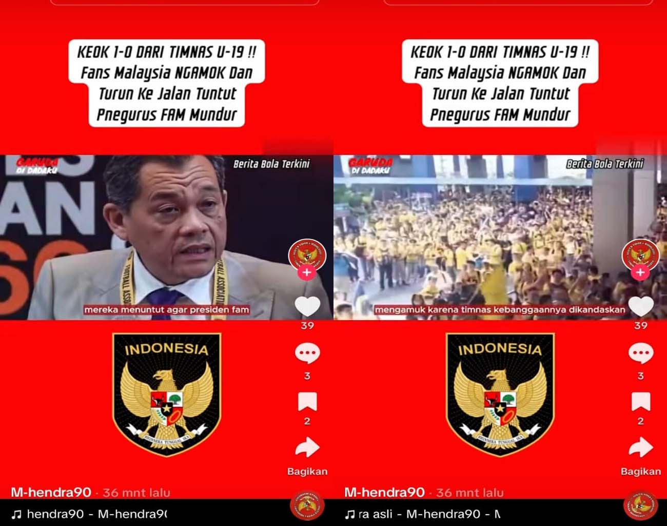 Presiden FAM Mundur, Indonesia Kalahkan Malaysia, Tuntutan Massa, Piala AFF U-19, Kualifikasi Piala Dunia 2026