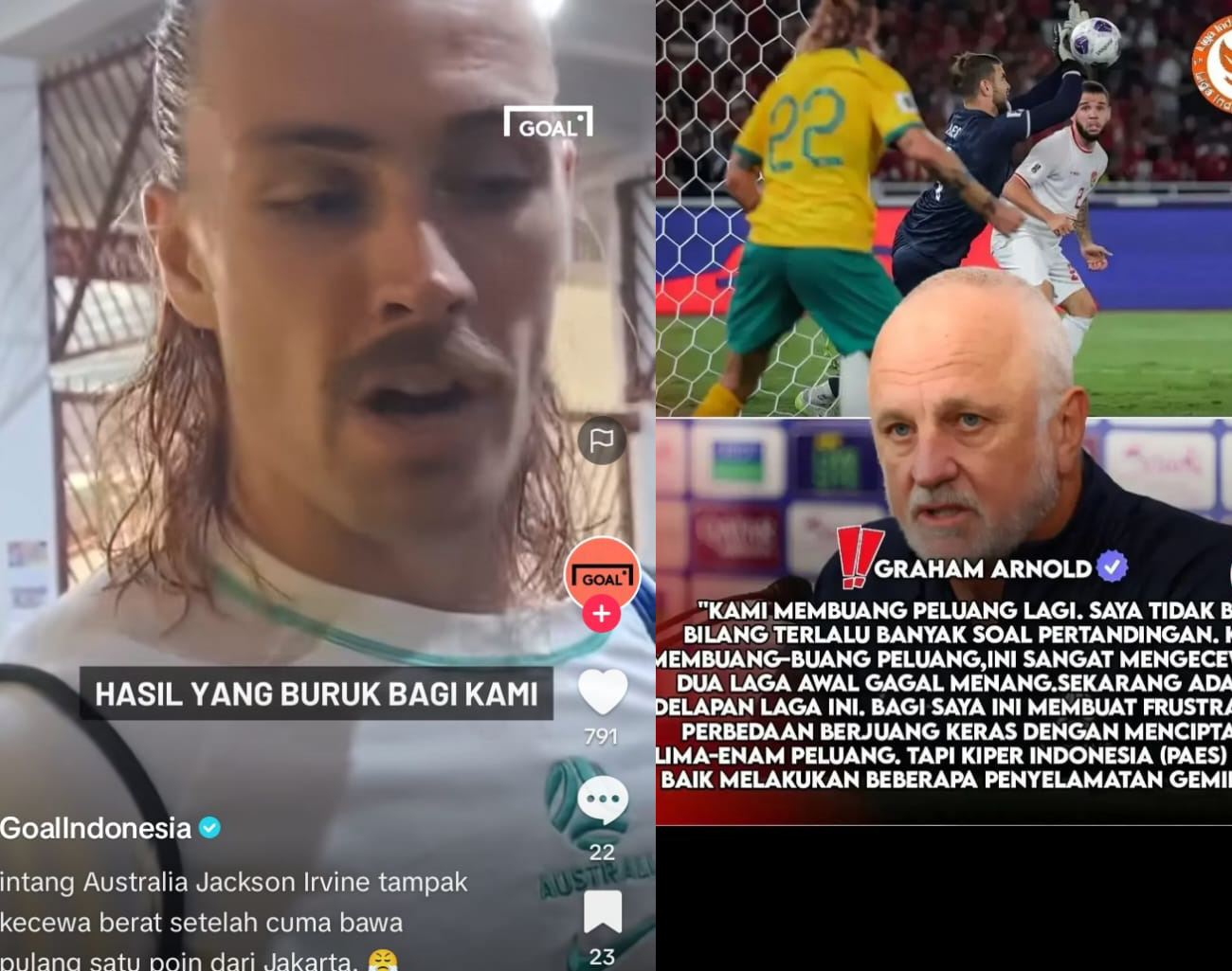 Pelatih-Pemain Australia Frustasi, Kecewa Hasil Imbang Indonesia, Kualifikasi Piala Dunia 2026