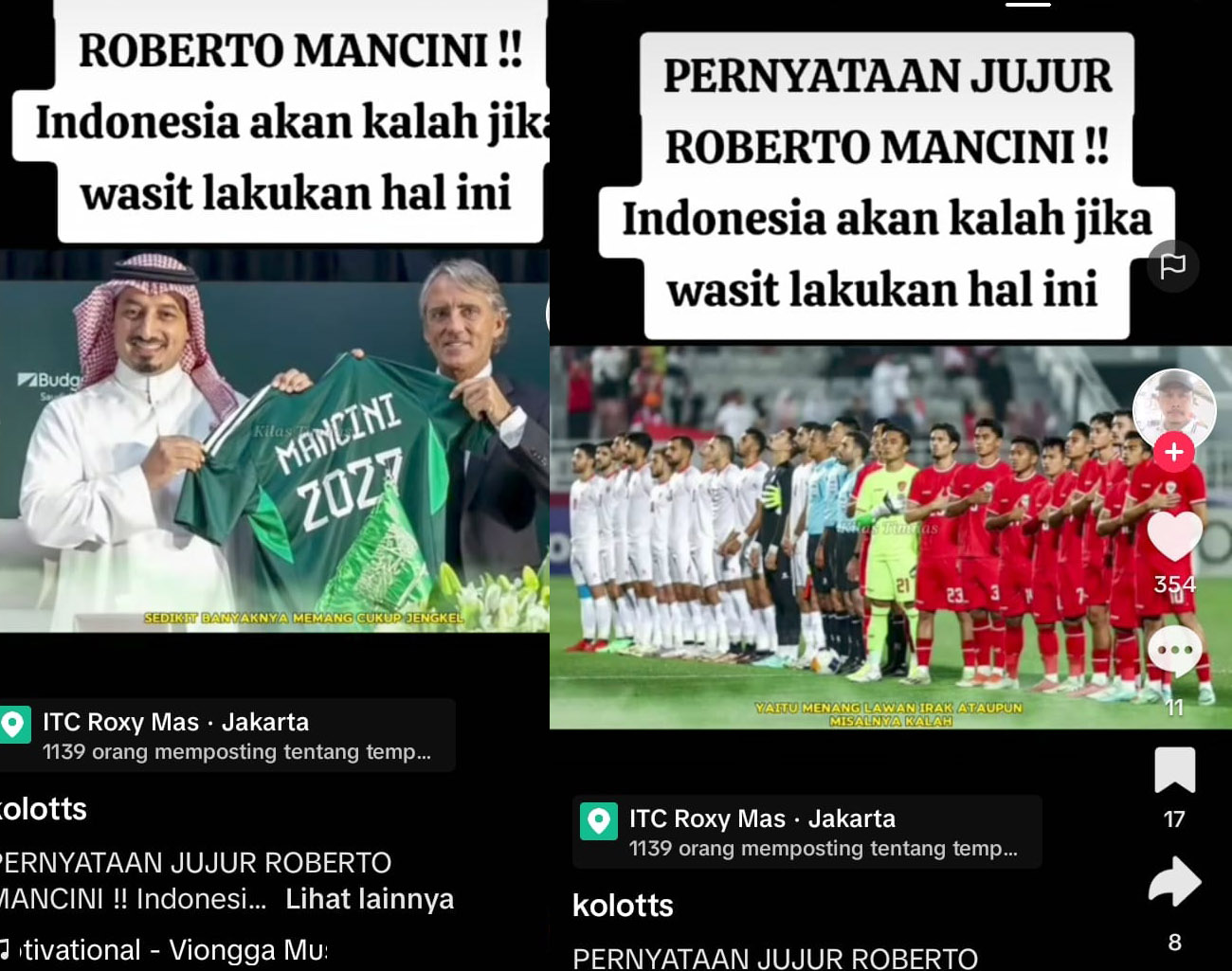 Pelatih Dunia Roberto Mancini: Wasit di Asia Sering Curang, Indonesia Kalah Lawan Irak Piala Asia U-23 2024