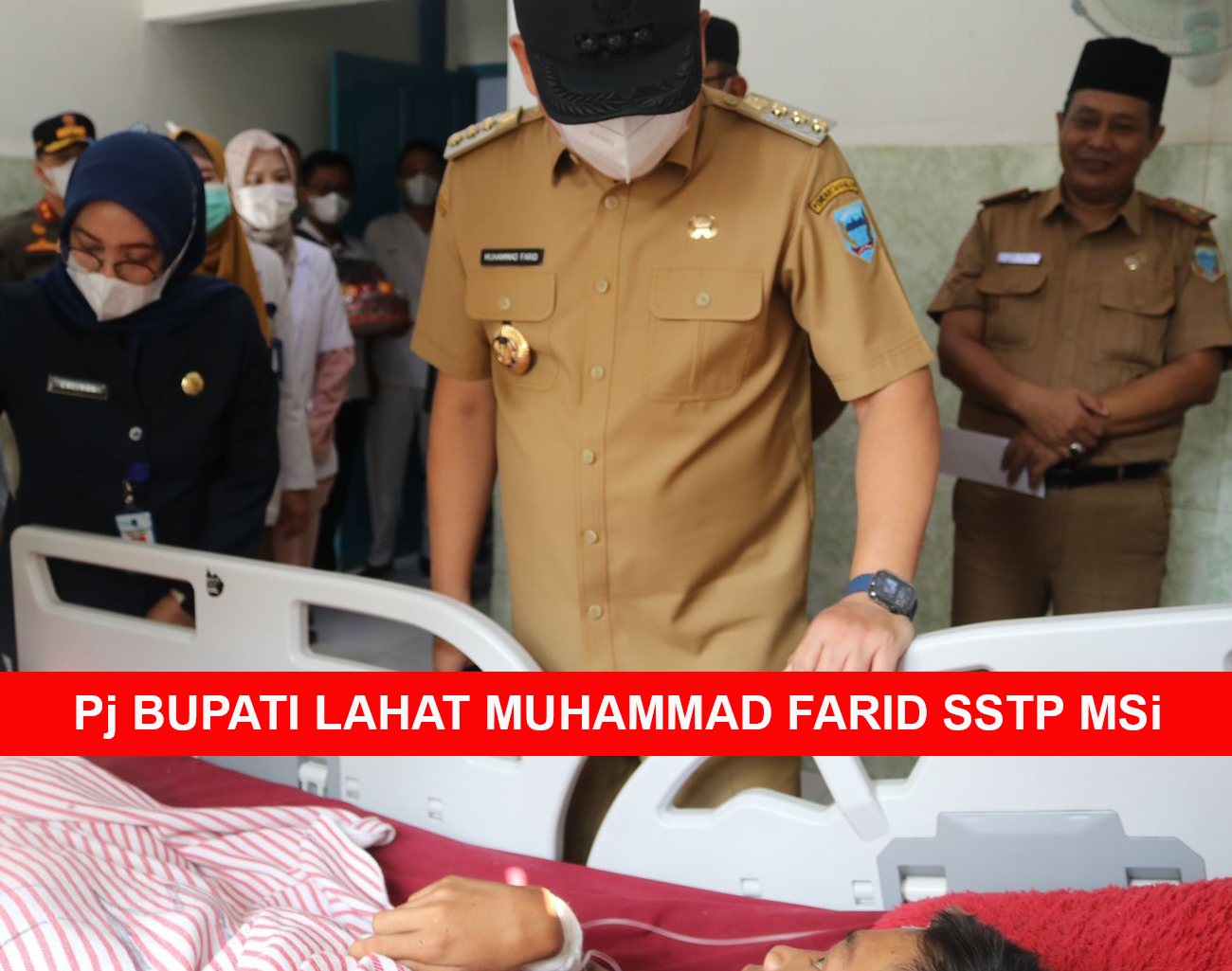 Pj Bupati Lahat Muhammad Farid Beri Bantuan Kesehatan dan Pendidikan bagi Ridho Anto