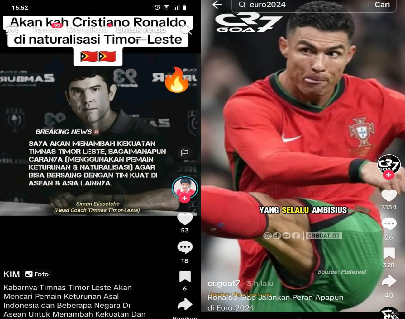 Timor Leste Ingin Naturalisasi Cristiano Ronaldo, Pemain Portugal, Tiru Indonesia, Kualifikasi Piala Dunia