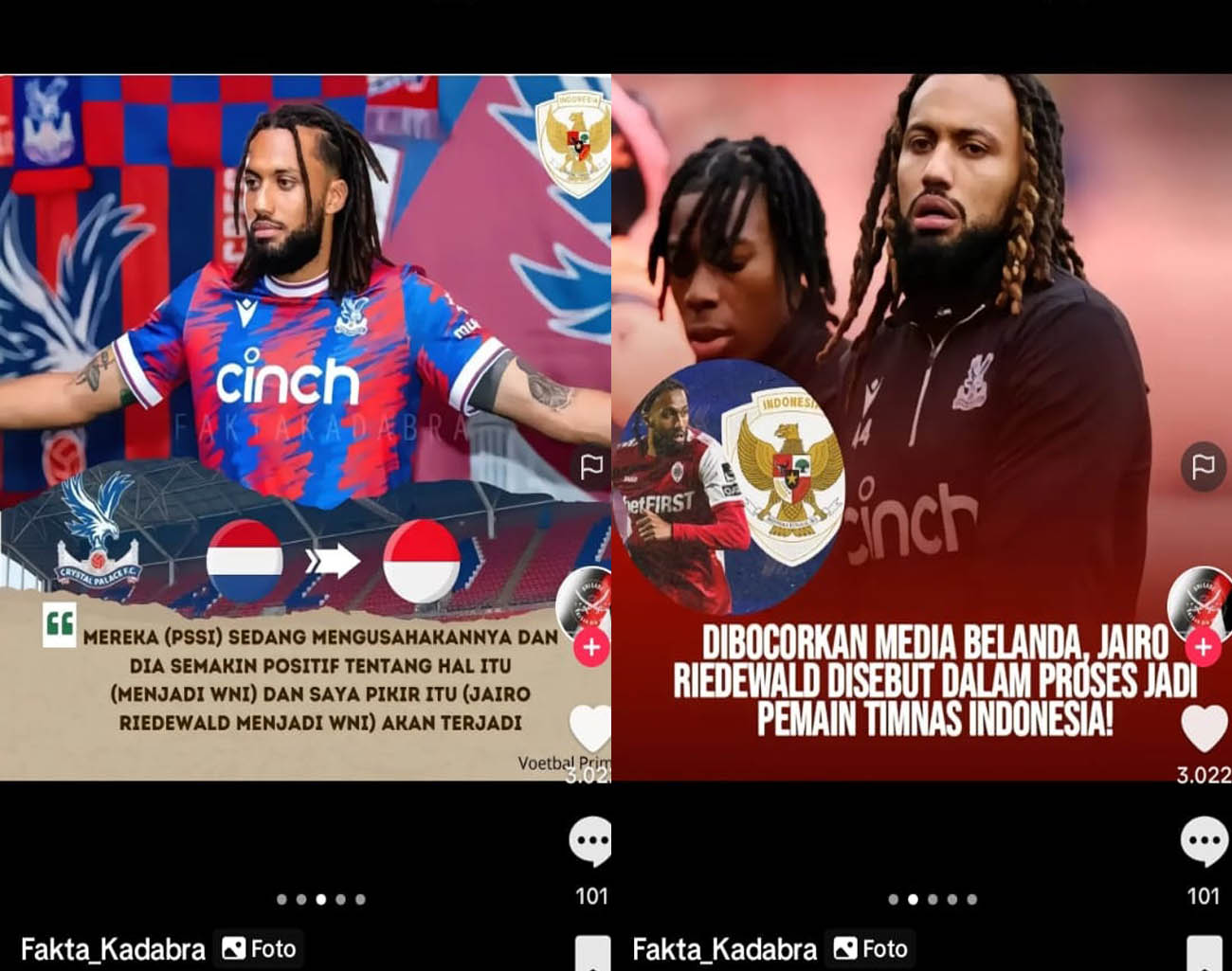 Belanda Restui Jairo Riedewald, Erick Thohir Rekrut Pemain Klub Liga 1 Jerman, Kualifikasi Piala Dunia 2026