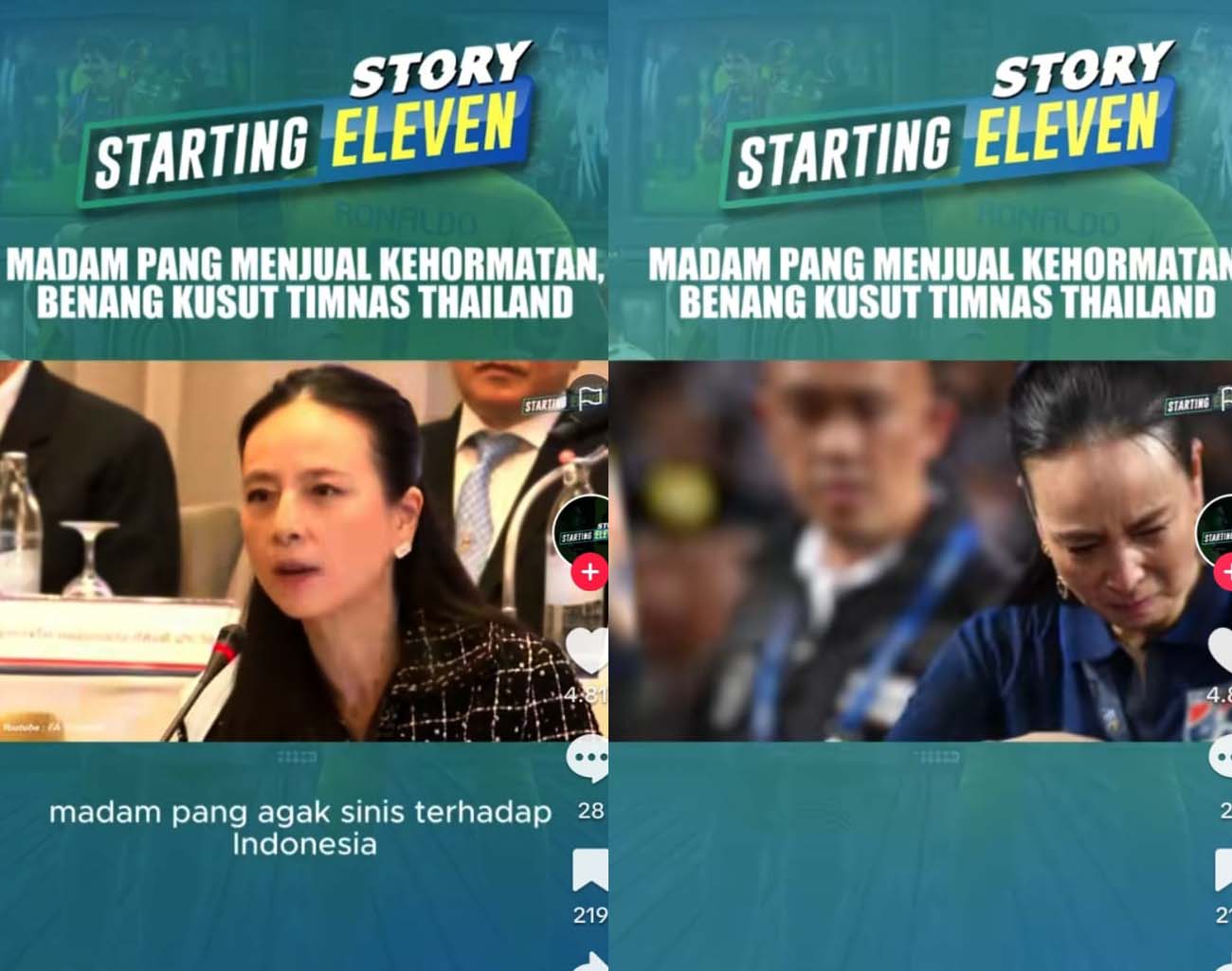 Madam Pang Taruhkan Kehormatan, Beban Berat Presiden FAT, Indonesia vs Thailand, Kualifikasi Piala Dunia 2026