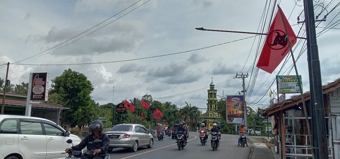 Bendera PDI Perjuangan Berkibar di Kabupaten Lahat, Ada Apa ya