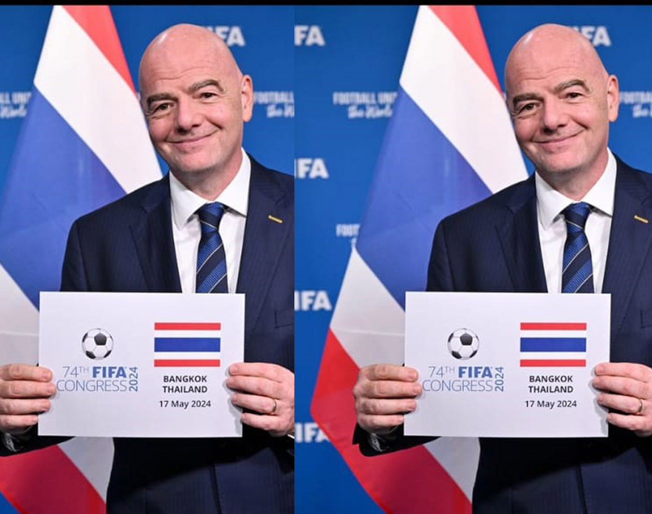 Presiden FIFA Gianni Infantino Pilih Thailand Negara Asia Tuan Rumah Kongres FIFA ke-74 Tahun 2024, PSSI Hadir