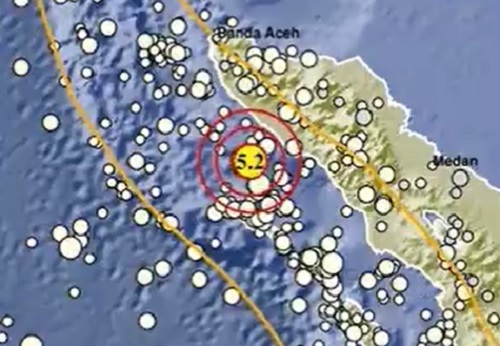 Gempa Bumi 5,2 SR Goncang Aceh 