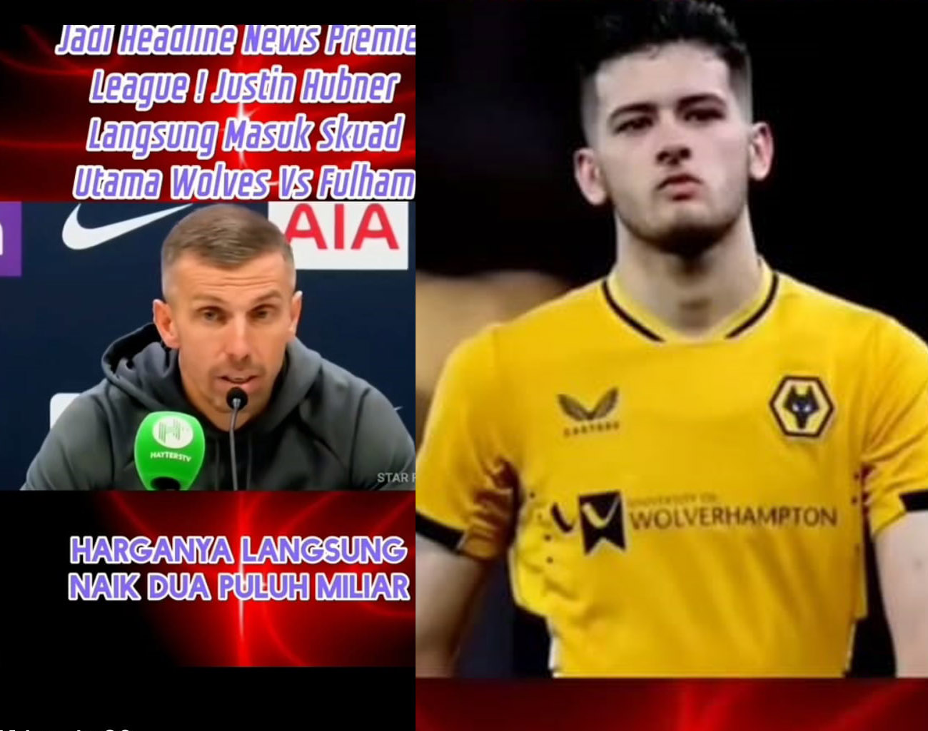 Justin Hubner Naik Kelas, Masuk Tim Inti Wolves, Bermain di Premier League Inggris, Bersinar di Piala Asia