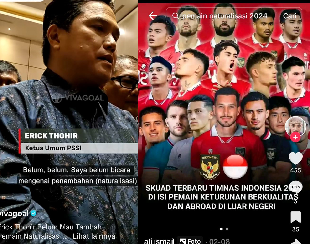 Pemain Keturunan Indonesia Bermunculan, Erick Thohir PSSI Belum Terpikir Tambah Naturalisasi, Piala Dunia 2026