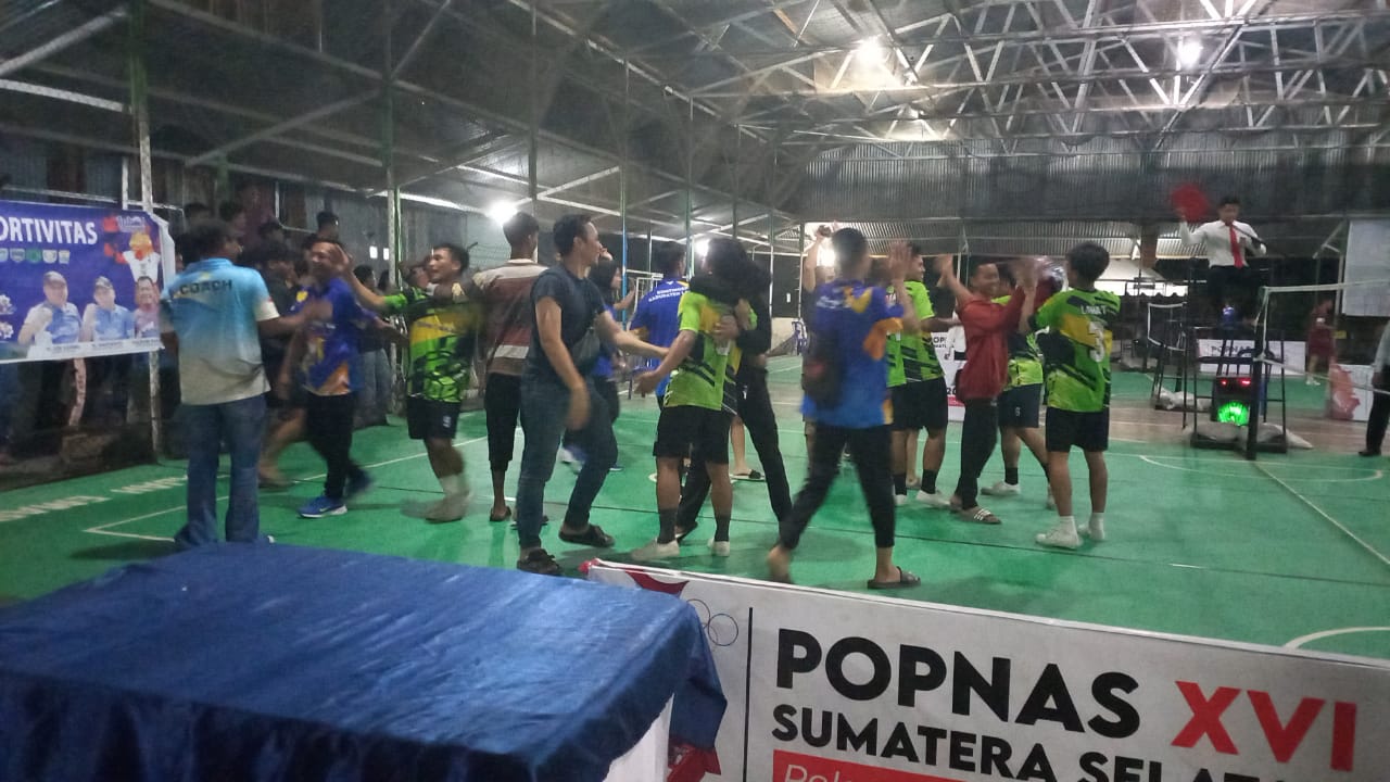 Mantap, Sepak Takraw kategori Putra Kabupaten Lahat Lengkapi Perolehan Medali Emas