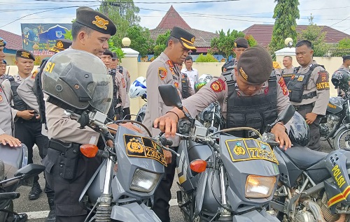 Jelang Ops Ketupat Musi 2023, Kapolres Lahat Periksa Kesiapan Alsus dan Almatsus