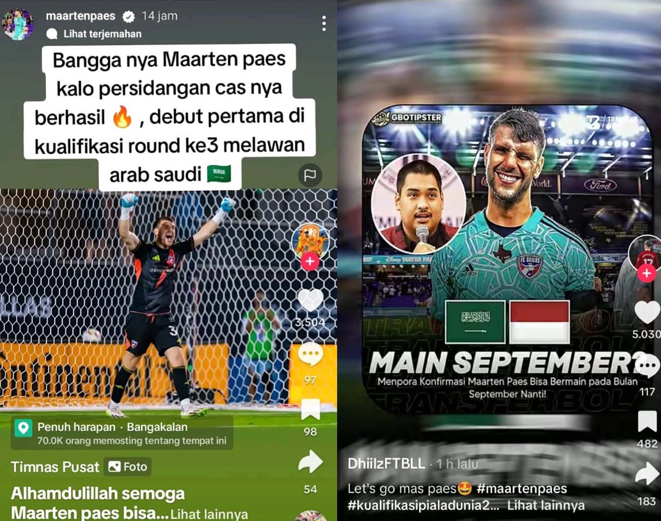 Bangga Maarten Paes Berhasil Sidang CAS, Kiper Andalan Indonesia, Pemain Keturunan, Kualifikasi Piala Dunia