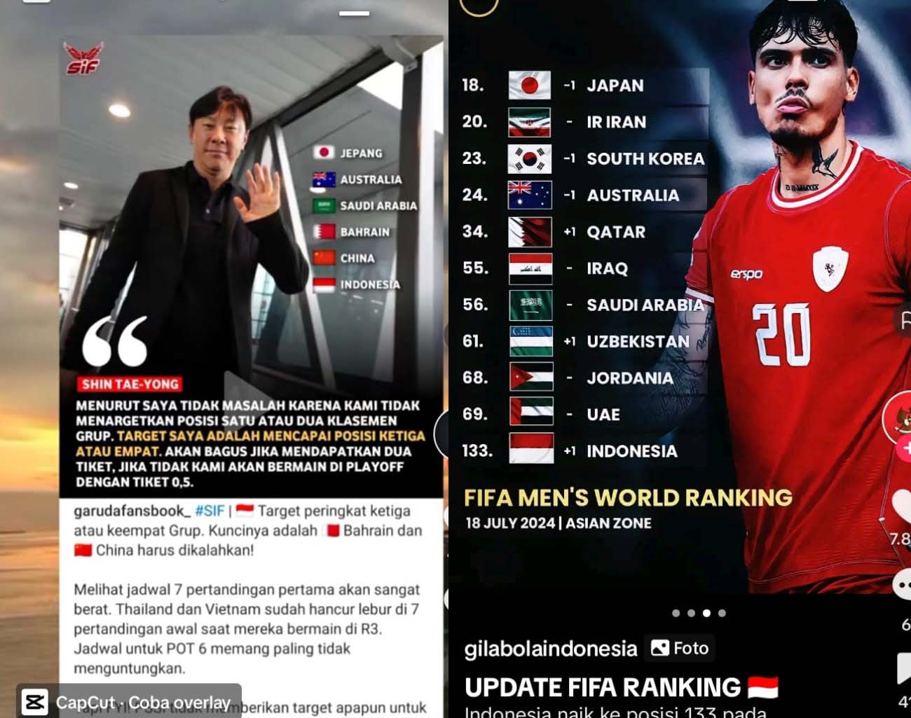 Ungkapan Shin Tae Young, Peluang Indonesia Lolos Pildun, Ketua PSSI Erick Thohir, Kualifikasi Piala Dunia 2026