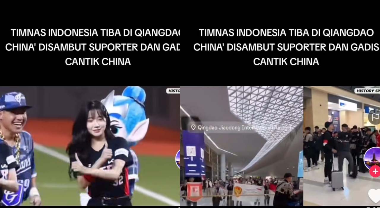 Setelah Australia, Gadis Cantik Qingdao Sambut Pemain Timnas, Indonesia vs China, Kualifikasi Piala Dunia 2026