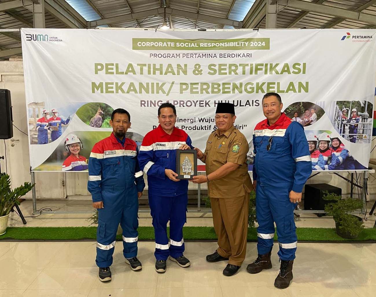 Kunjungi Proyek Hululais, Komisaris Utama PT PGE Luncurkan Program CSR 2024