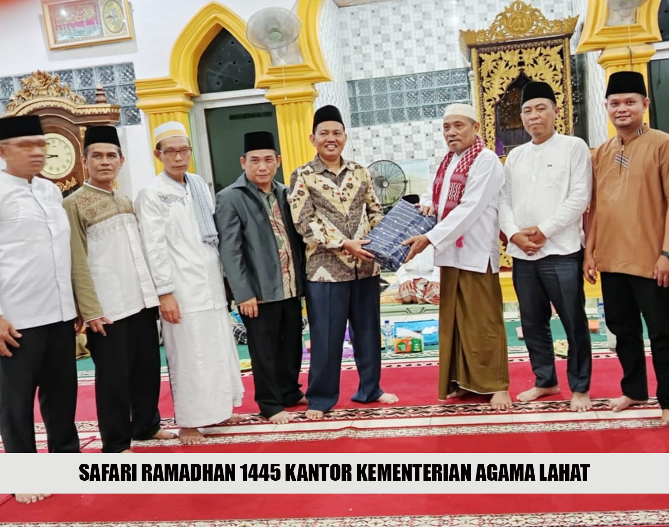 Kantor Kementerian Agama Kabupaten Lahat Melakukan Safari Ramadhan 1445 Hijriah ke Masjid Masjid