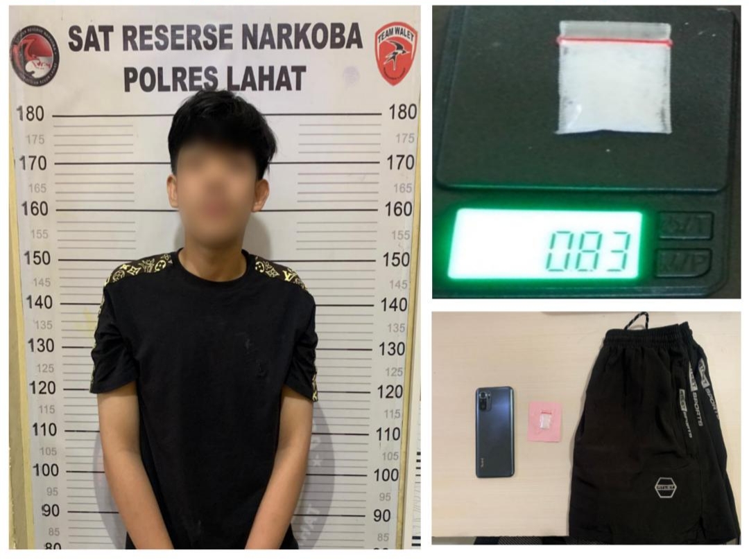 Satres Narkoba Polres Lahat Ungkap Kasus Peredaran Sabu, Satu Terduga Pengedar Diamankan