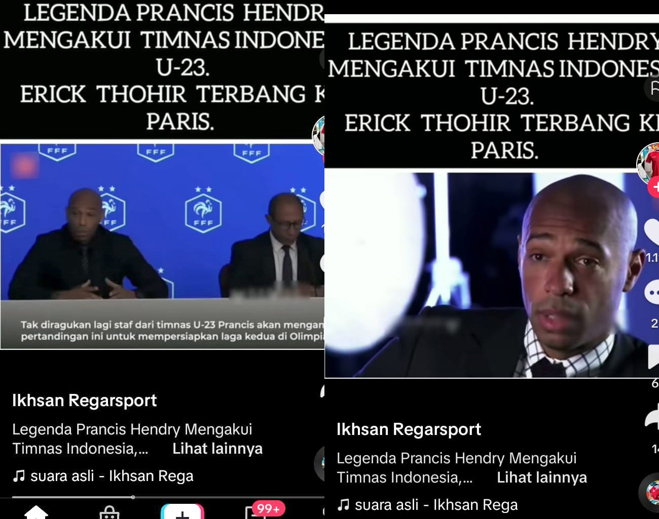 Thiery Henry: Prancis Kirim Tim Pantau Pertandingan Indonesia vs Guinea, Play Off Olimpiade Paris 2024