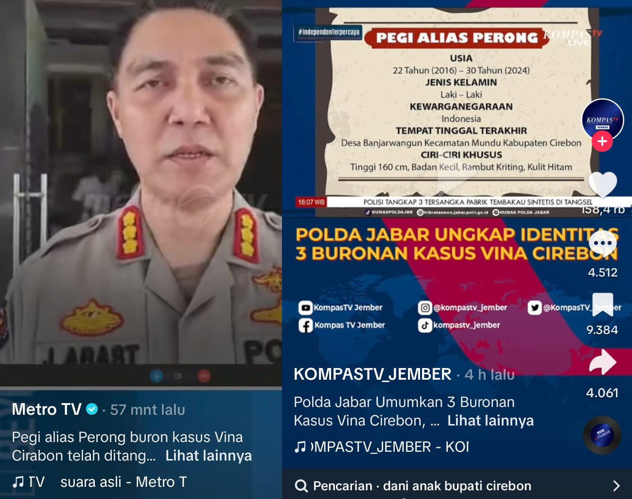 Babak Baru Kasus Vina Eki, Polisi Tangkap 1 DPO, Hotman Puji Kinerja Polda Jabar