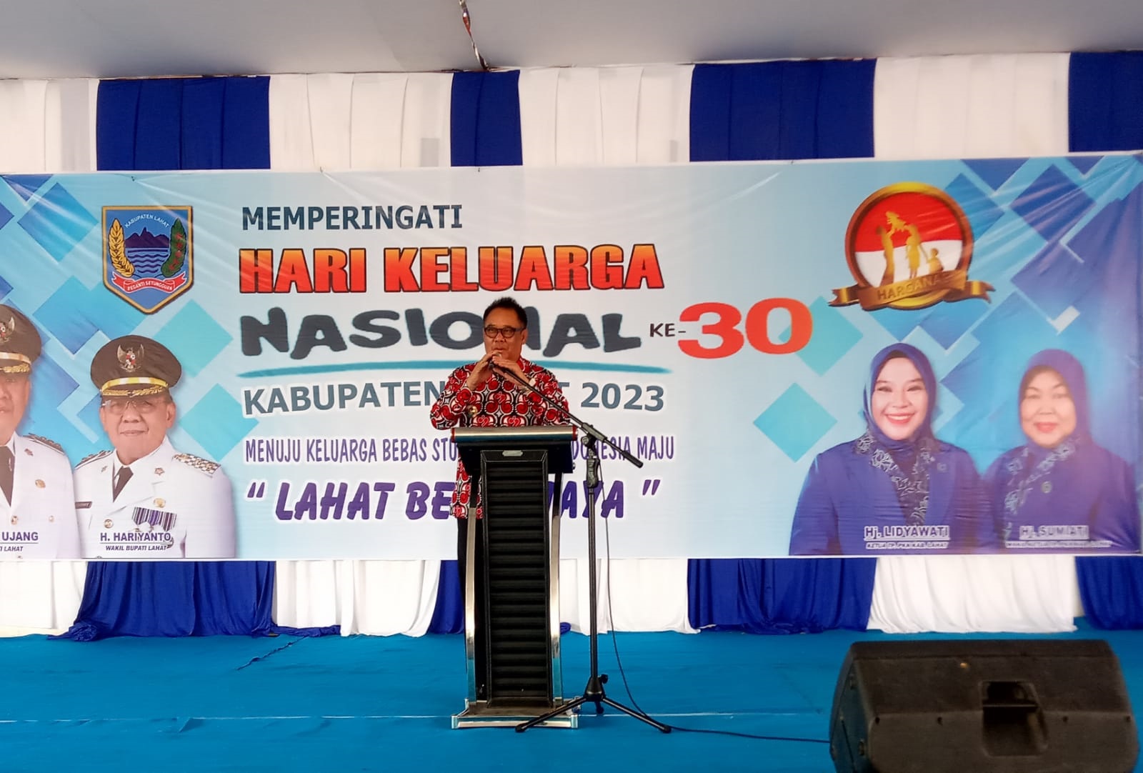 Hadir Dalam Memperingati Hari Keluarga Nasional ke-30, Bupati Lahat H Cik Ujang SH Sampaikan ini