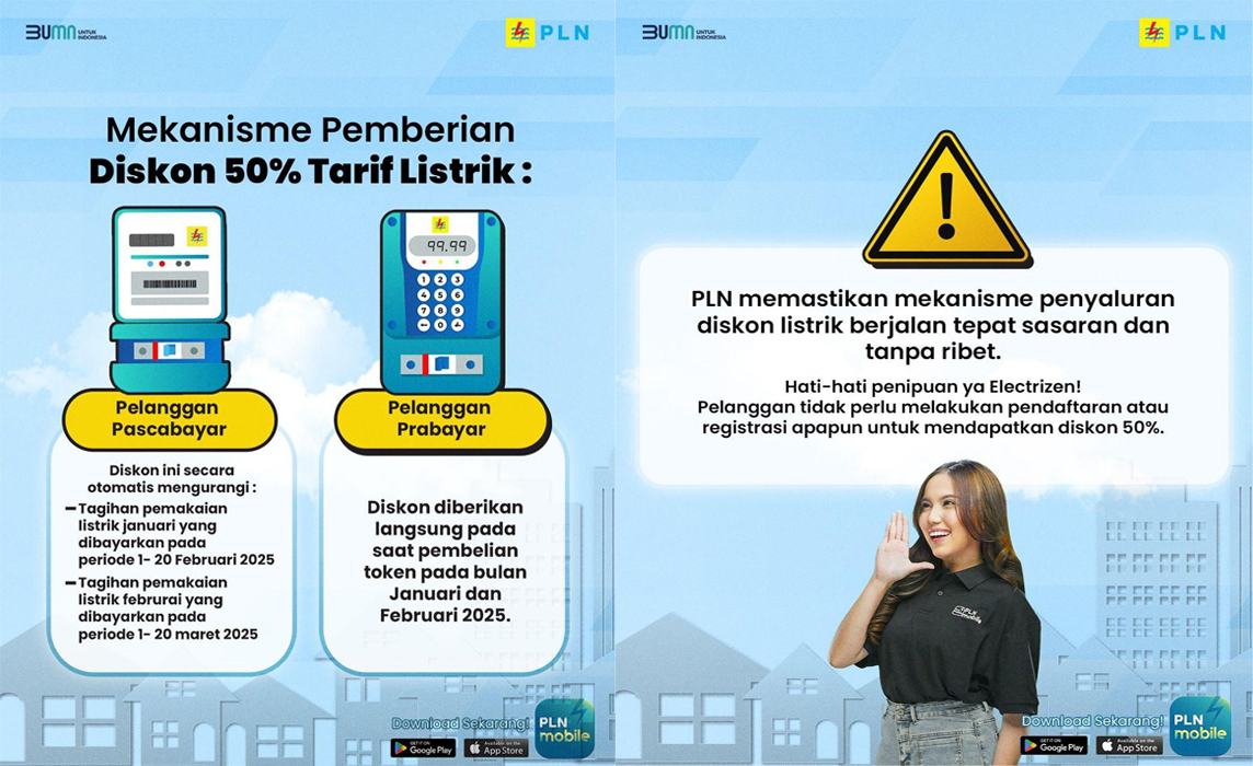 Batas Maksimal Pembelian Token dan Cara Dapatkan Diskon Tarif Listrik 50%, Program PLN Januari-Februari 2025