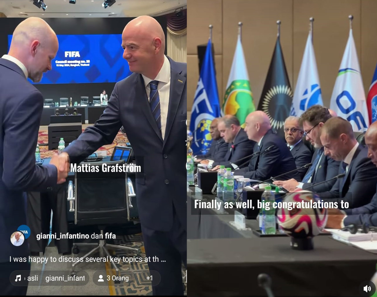 Mattias Grafstrom Jadi Sekretaris Jenderal FIFA, Pertemuan Dewan FIFA di Bangkok, Optimalkan Sepak Bola Wanita