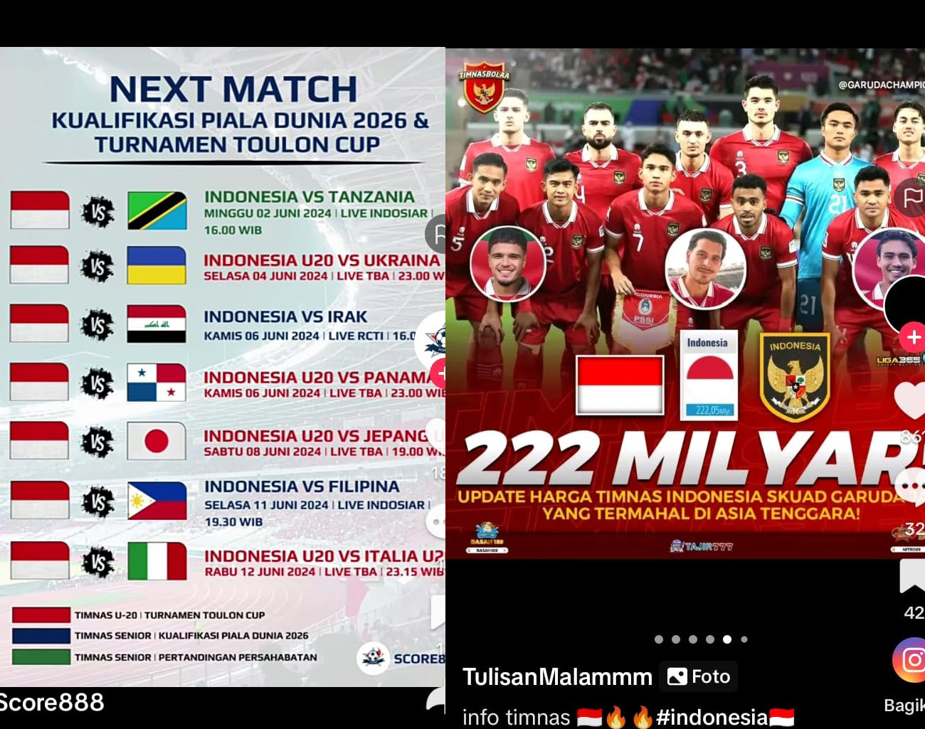 Inilah 7 Pertandingan Timnas Indonesia Juni 2024, Uji Coba, Kualifikasi Piala Dunia 2026, Turnamen Toulon 2024