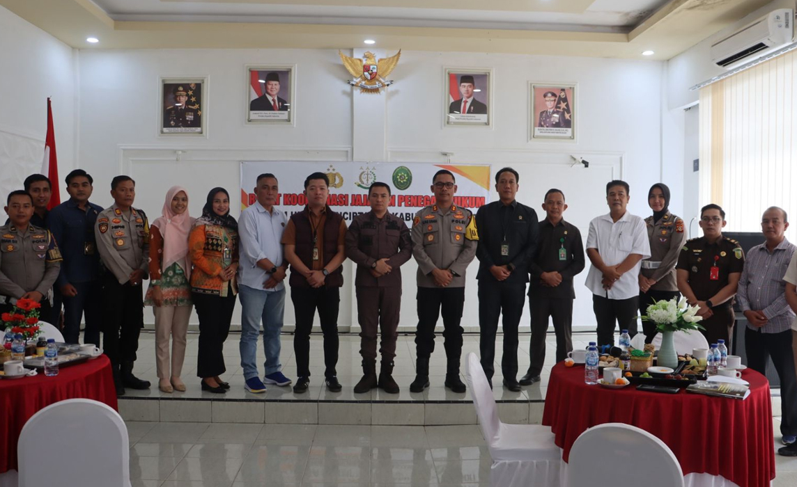 Rapat Koordinasi Jajaran Penegak Hukum, Upaya Menciptakan Kabupaten Lahat yang Aman, Tertib, dan Berkeadilan