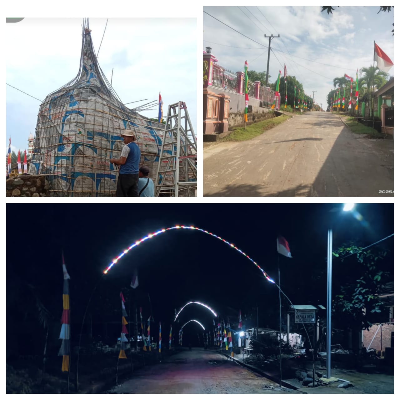 Desa Kencana Sari Semarakkan Jelang HUT RI ke-80 dengan Ornamen Indah