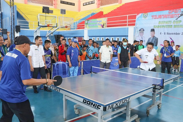 Hadapi Porprov 2023 di Lahat, Atlet Tenis Meja Muara Enim Bersiap siap Targetkan Raih 2 Medali Emas 