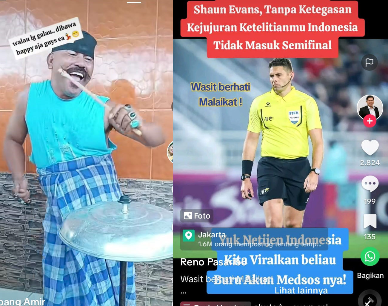 Inilah Cara Penggemar Sepak Bola di Indonesia Beri Apresiasi kepada Shaun Evans Wasit Piala Asia U-23 2024