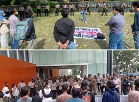 Dana Covid-19 Lahat Disorot. Mahasiswa Demo ke Kantor Gubernur dan KPK