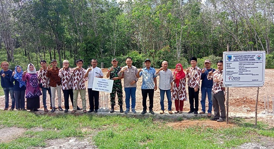 Pondasi Pembangunan Gedung Serbaguna Desa Tanjung Jambu Selesai 100 Paersen