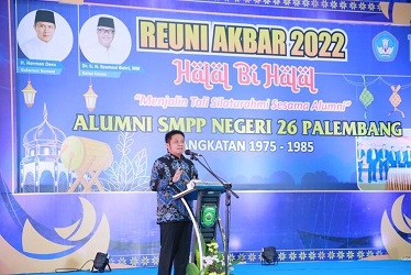 Herman Deru Inginkan Alumni SMPP 26 Palembang Jadi Contoh Generasi Muda