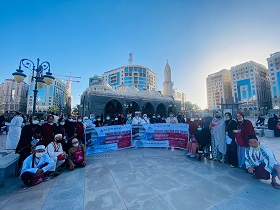 Jamaah Umroh Lahat Bertolak ke Kota Makkah