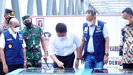 Gubernur Sumsel dan Bupati Lahat Resmikan Jembatan Lematang II Lahat
