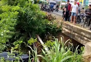 Kenikmatan Jalan Lurus, Toyota Rush Nyemplung Masuk Sungai