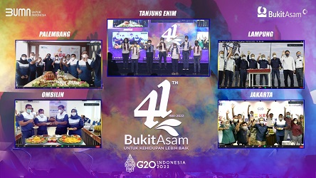 Peringati HUT Ke-41, Bukit Asam Gelorakan Transformasi