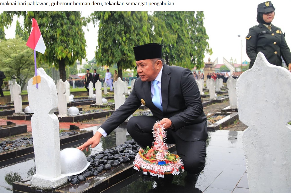 Maknai Hari Pahlawan, Gubernur Herman Deru Tekankan Semangat Pengabdian