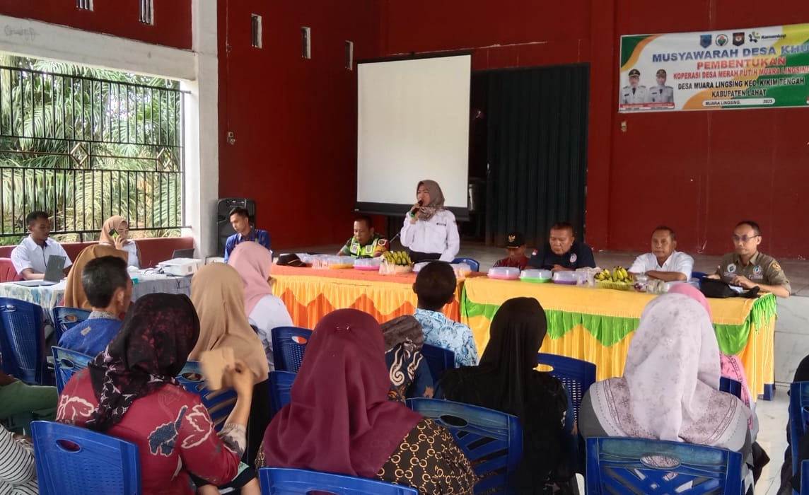 Musyawarah Desa Muara Lingsing Bahas Pembentukan Koperasi Merah Putih