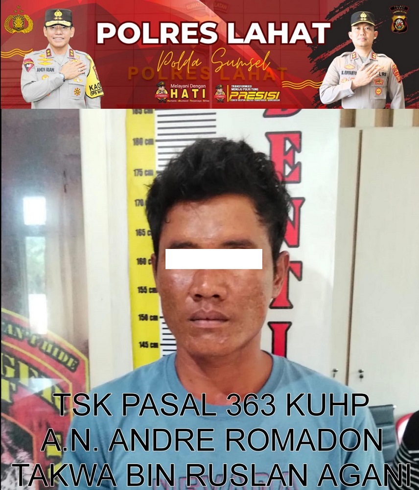 Tukar Motor Curian dengan Narkoba, Pria ini Kena Ringkus Tim Jaga Bandit Satreskrim Polres Lahat