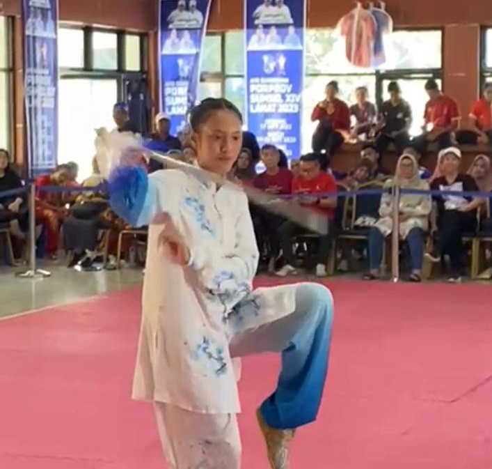 Emas Lagi dari Cabor Wushu Lahat Sudah Kumpulkan 235 Medali Porprov XIV