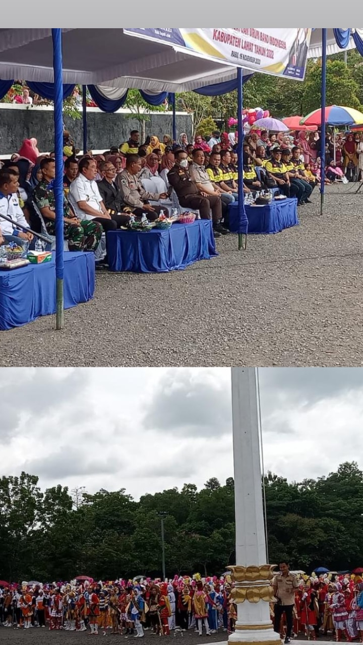 Bupati Lahat Cik Ujang Buka Bupati Cup Drum Band Kabupaten Lahat