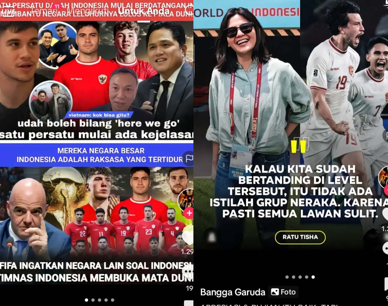 Presiden FIFA Puji Erick Thohir, Bangunkan Singa Tidur, Indonesia Negara Besar, Kualifikasi Piala Dunia 2026