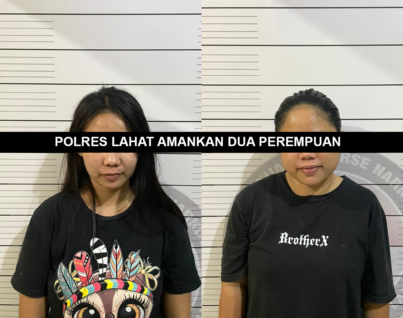 Polres Lahat Amankan Dua Perempuan Dugaan Transaksi Narkoba di Gang Cermin