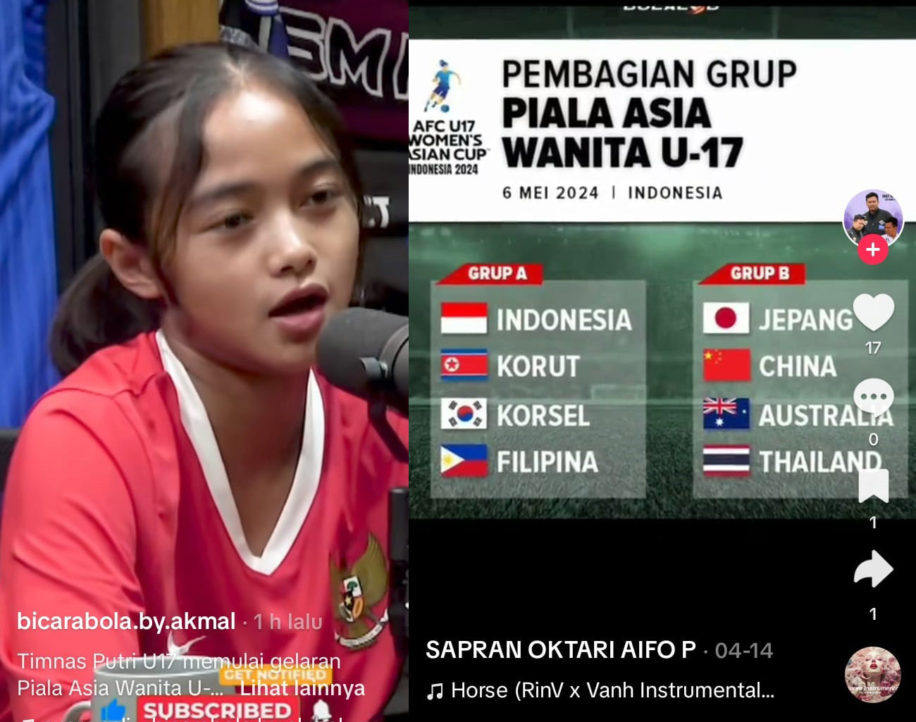 Kikka Putri: Lawan Berat, Timnas Wanita U-17 Indonesia Butuh Kepercayaan Diri Piala Asia Wanita U-17 2024