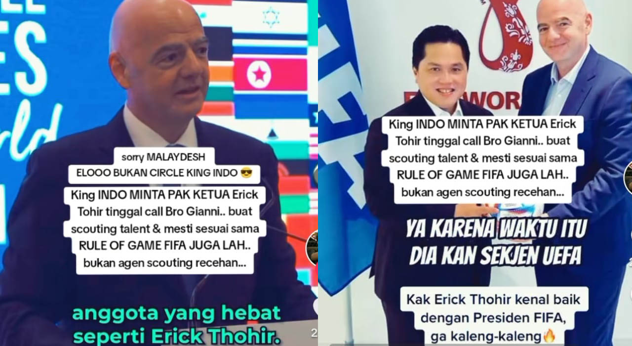 Hubungan Erick Thohir dan Gianni Infantino, Negara Lain Iri, Presiden FIFA, Kualifikasi Piala Dunia 2026