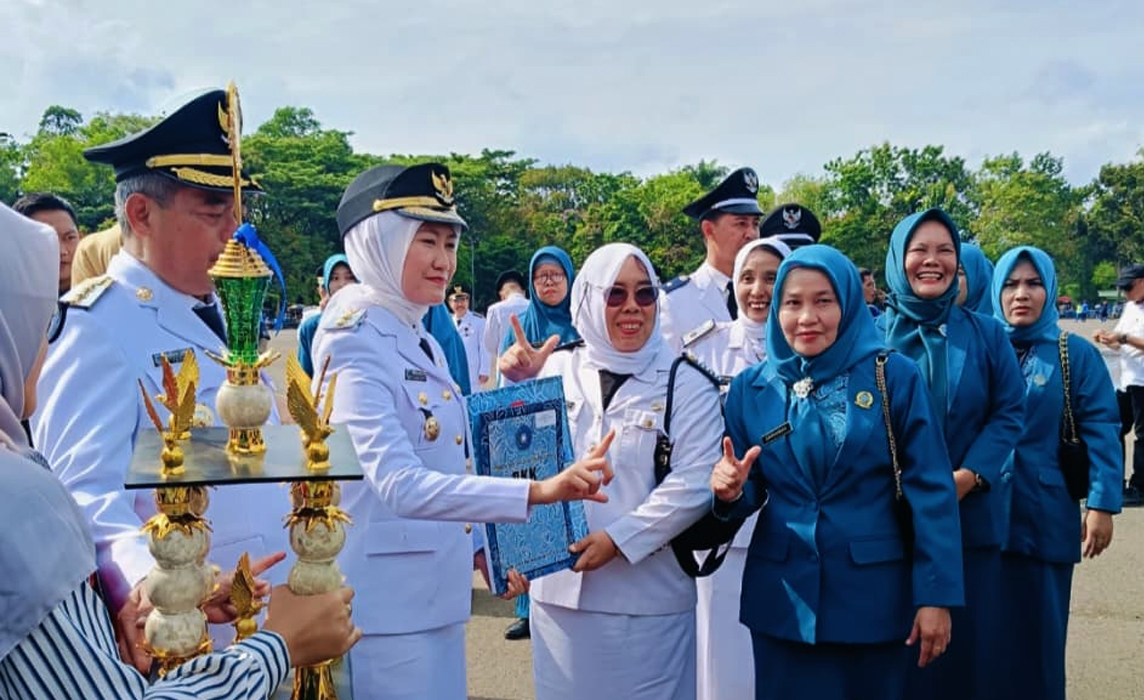 PKK Desa Kencana Sari Raih Juara III Lomba 10 Program Pokok PKK Tingkat Kabupaten Lahat